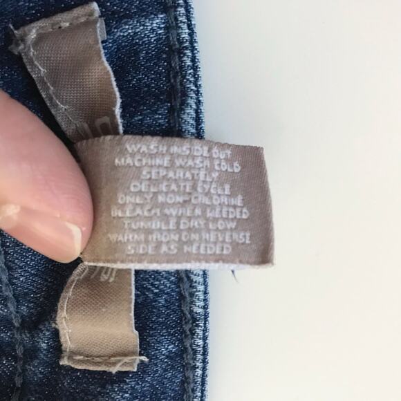 Chico's Vanity Size 0.5 (Women's 6) Dark Rinse Wash Midrise Straight Slim Jeans - Picture 4 of 10